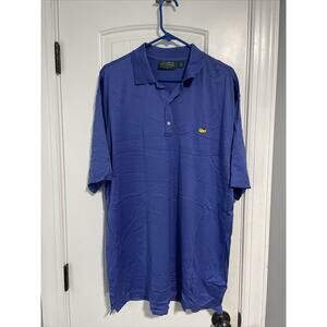 Amen Corner Masters Shirt Mens Extra Large Blue Golf Polo Pima Cotton Quick‎ Dry